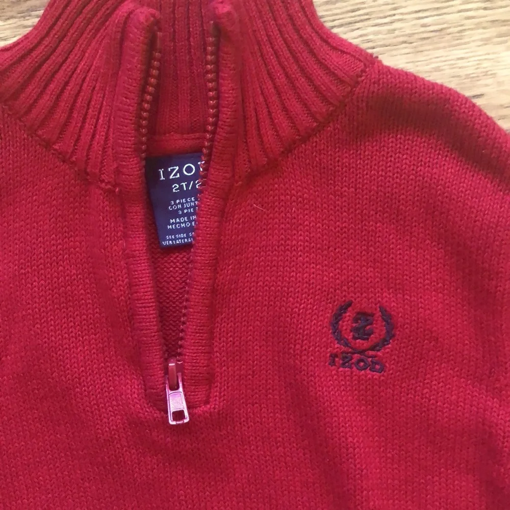 Izod Toddler Boy 3/4 Front Zipper Sweater - Picture 2 of 7